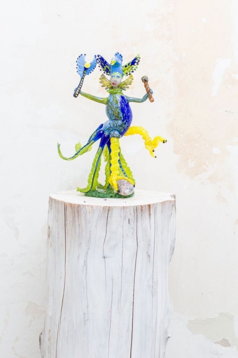 Mardi Gras Day by Teri Walker & Chad Ridgeway | Hand blown and sculpted glass Mardi Gras Day